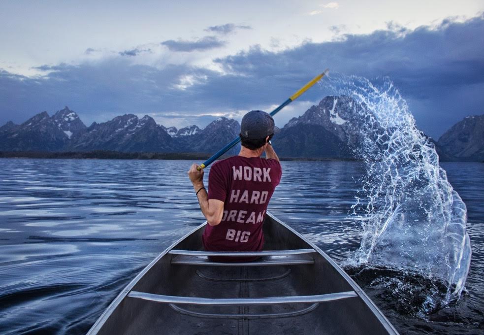 Canoe at Jackson Lake
