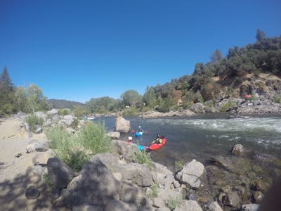Inflatable or Hardshell Kayak on the South Fork of the American River