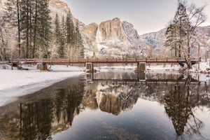 Photograph Yosemite Falls at Swinging Bridge