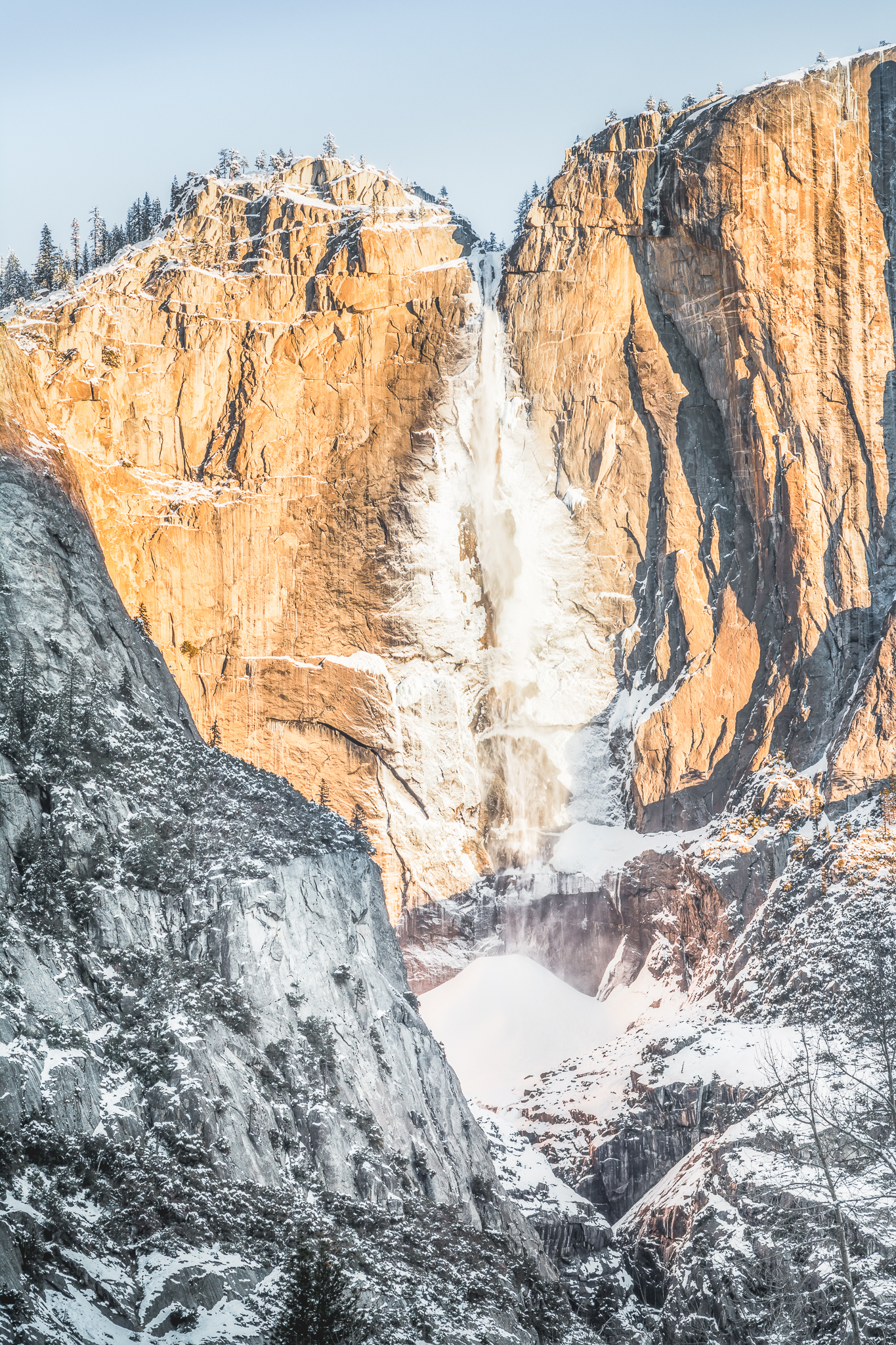 Photograph Yosemite Falls at Swinging Bridge