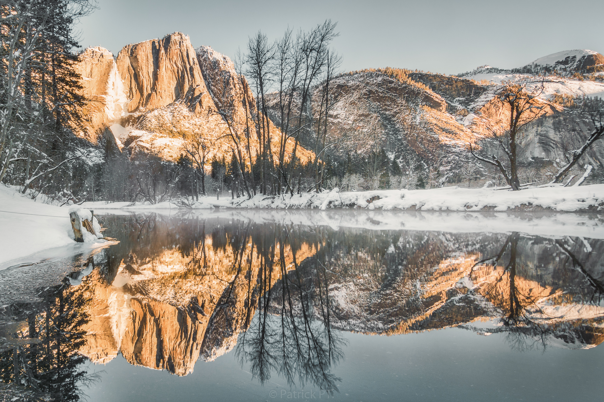 Photograph Yosemite Falls at Swinging Bridge