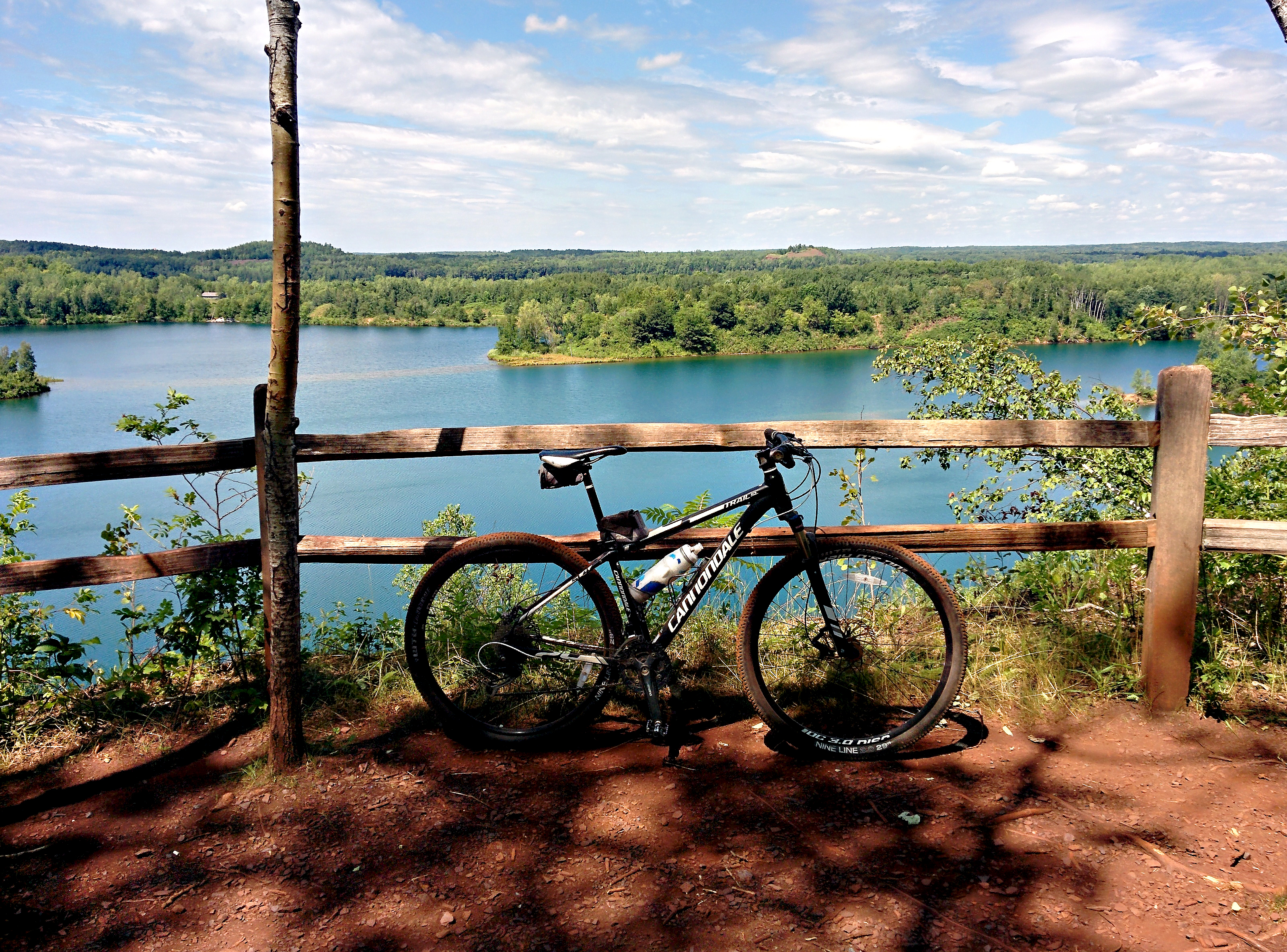 Camp and Mountain Bike Cuyana State Recreation Area, Crosby, Minnesota