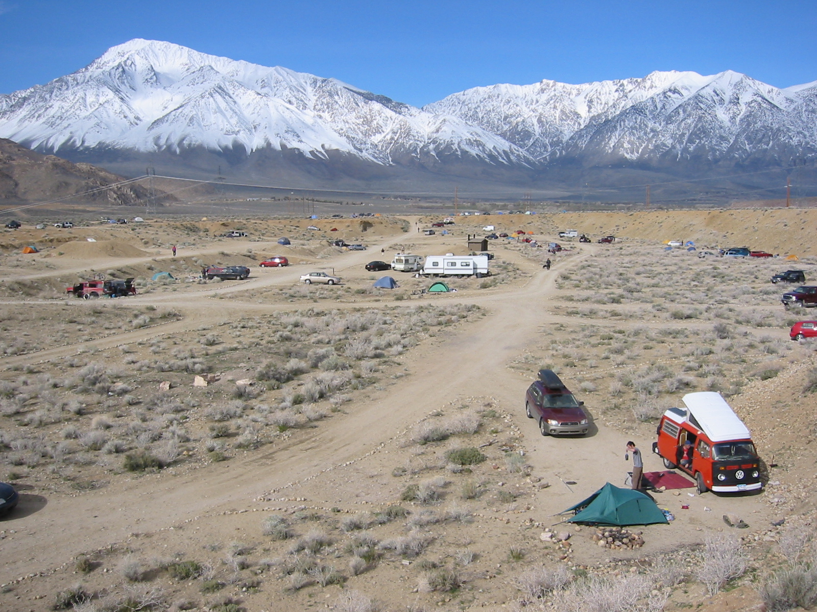 Camp at Pleasant Valley Pit