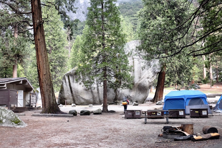 Camp at Camp 4, Yosemite NP, Camp 4 Campground