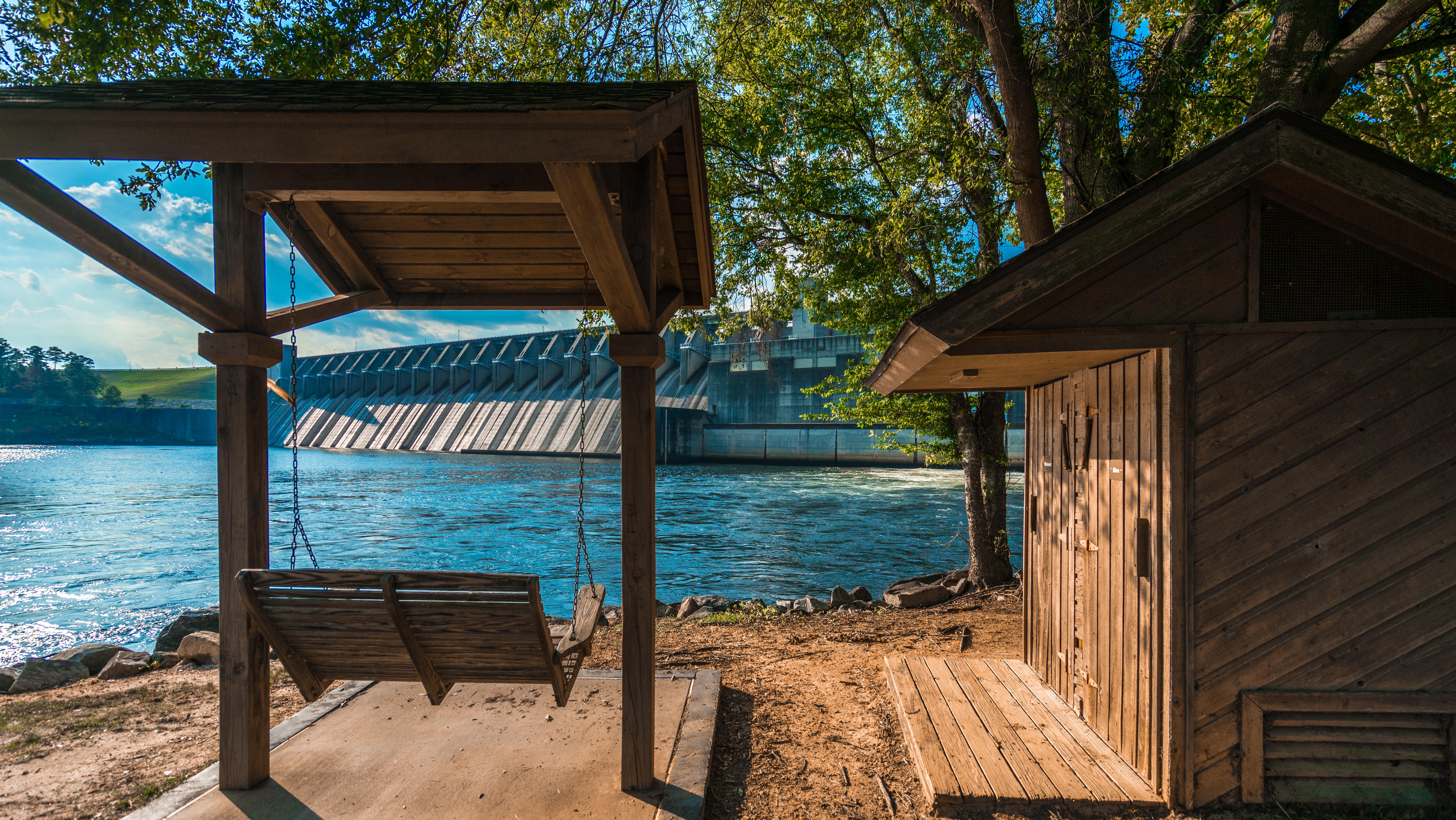 Kayak the Savannah River at Thurmond Dam and Lake, Clarks Hill, South Carolina