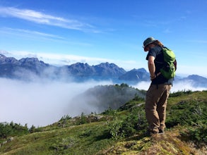 Hike Alpine Trail, Caines Head State Recreation Area