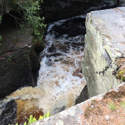 Hike the Canyon Falls Gorge and Jump into Canyon Falls