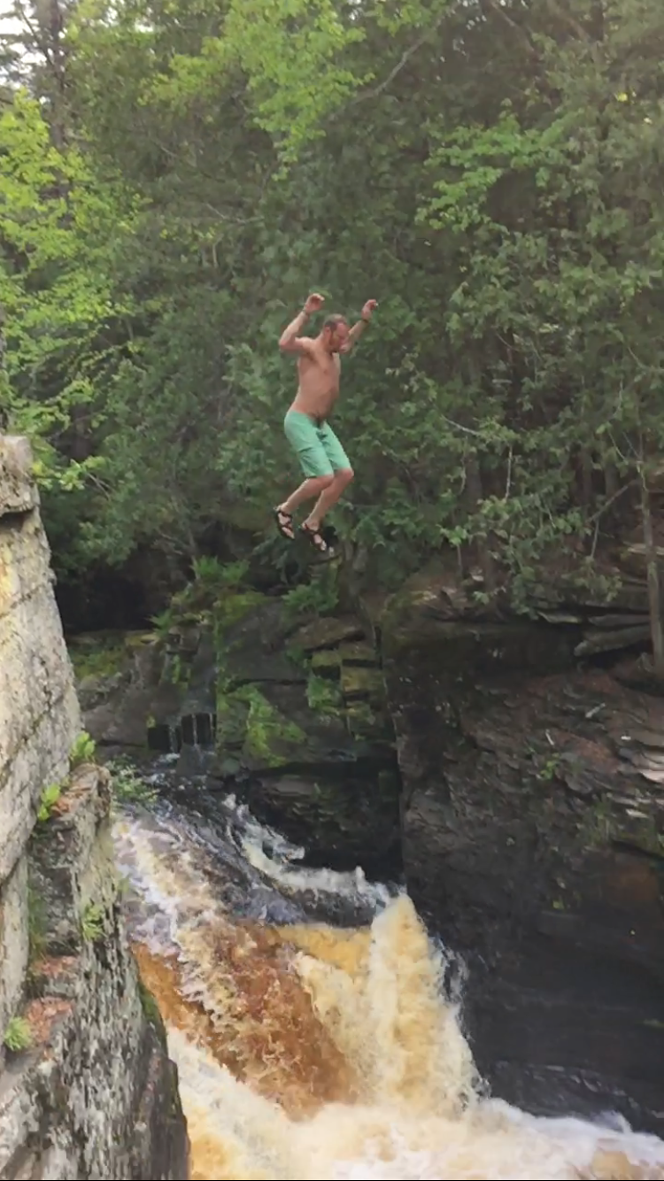 Hike the Canyon Falls Gorge and Jump into Canyon Falls