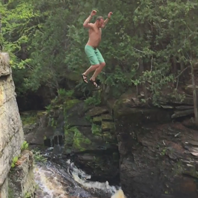 Hike the Canyon Falls Gorge and Jump into Canyon Falls