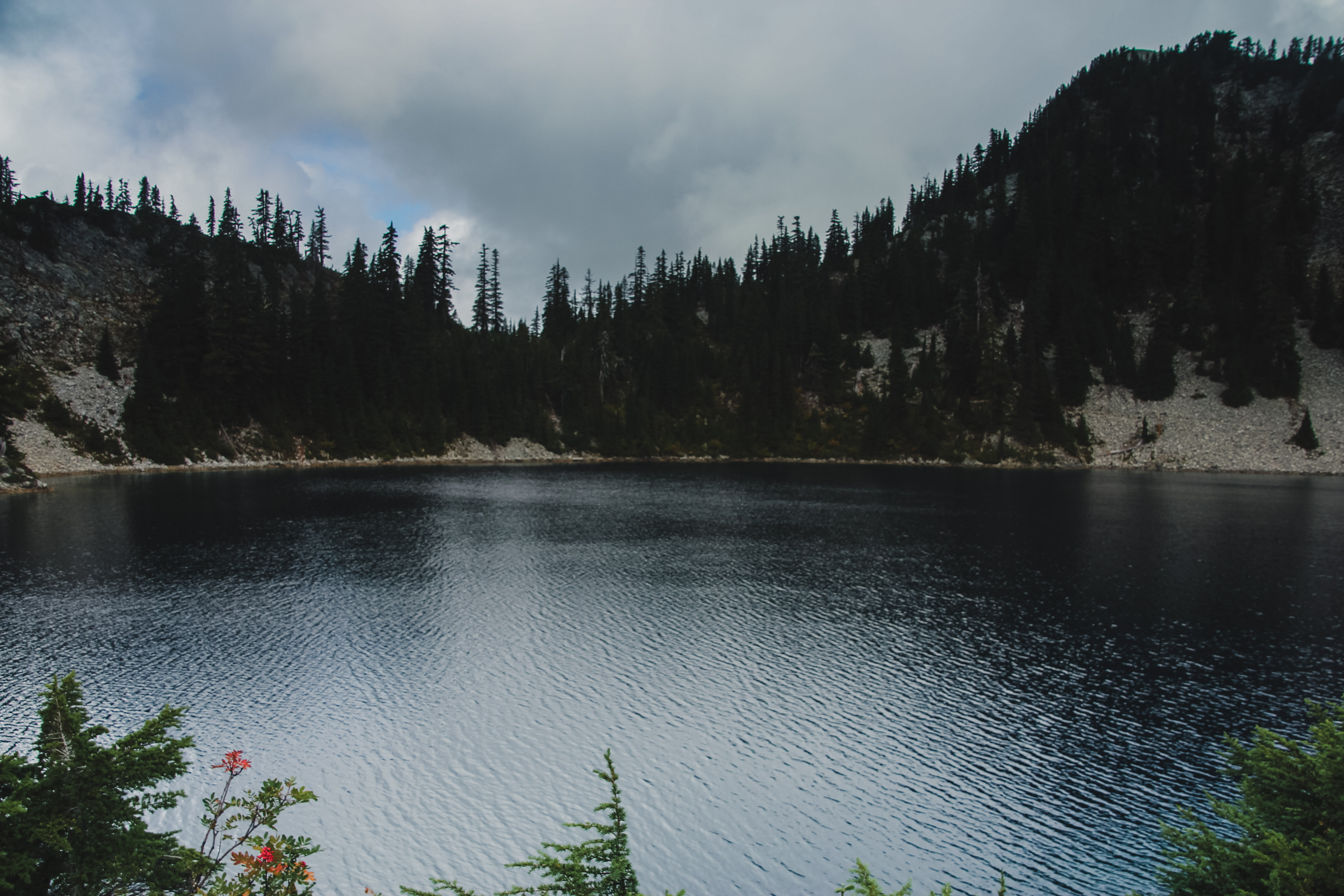 Gem Lake and Wright Mountain