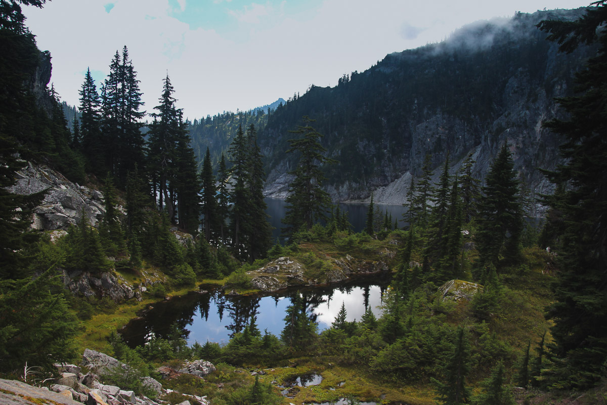 Gem Lake and Wright Mountain