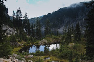 Gem Lake and Wright Mountain