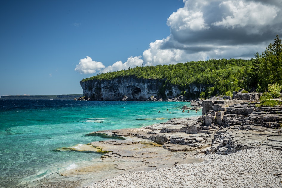 Camp At Stormhaven Beach Tobermory Ontario