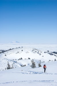 Backcountry Ski on a Cinder Cone at Craters of the Moon