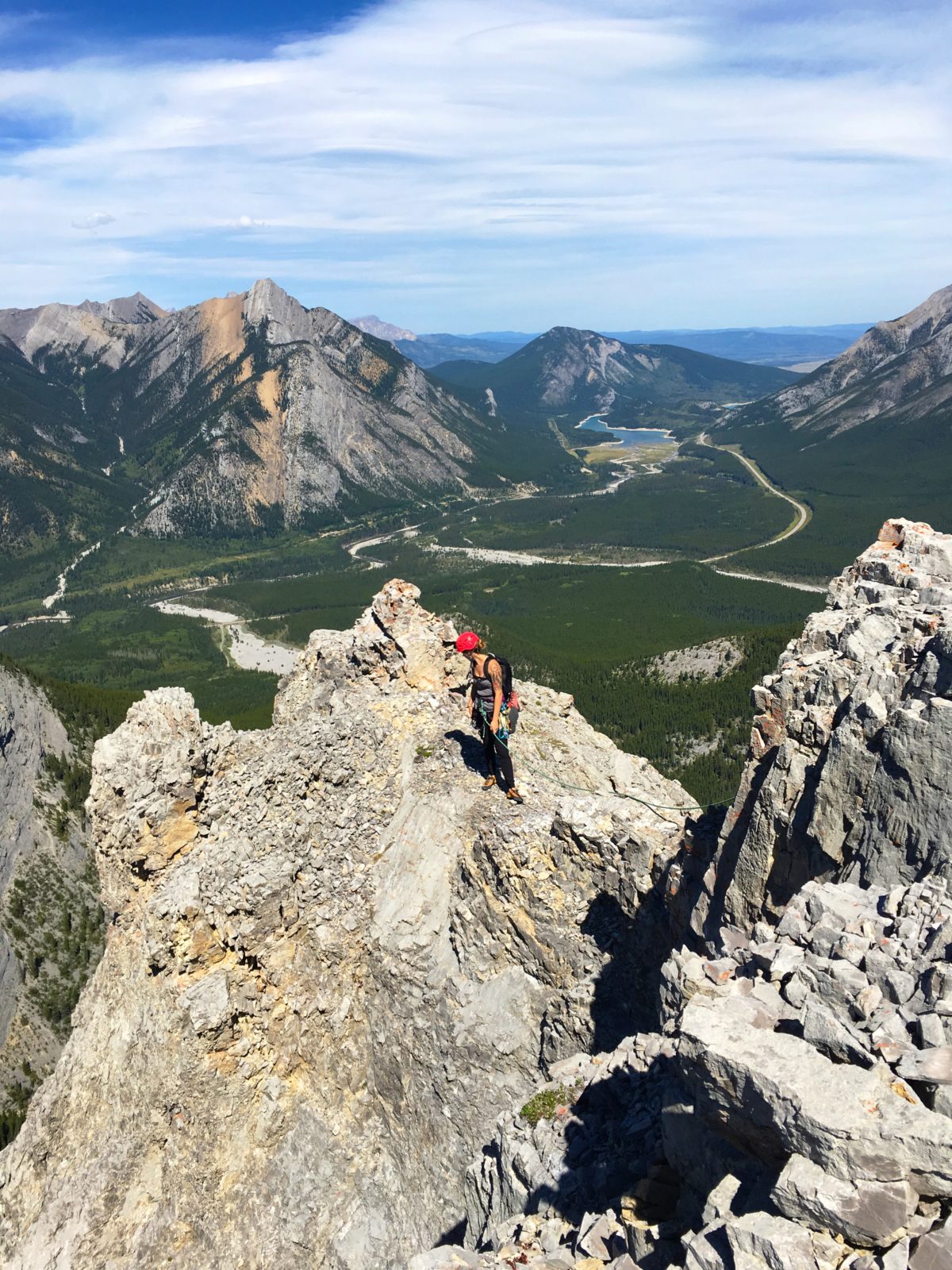 Climb Wasootch Tower, Turner Valley, Alberta