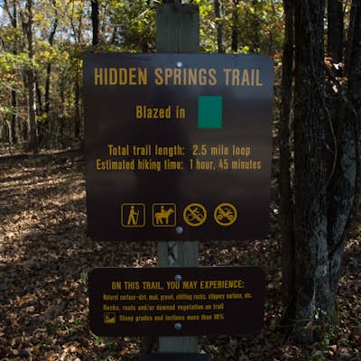 Hike Hidden Springs Trail