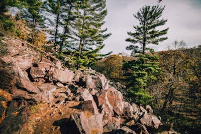 Balanced Rock Trail at Devil's Lake