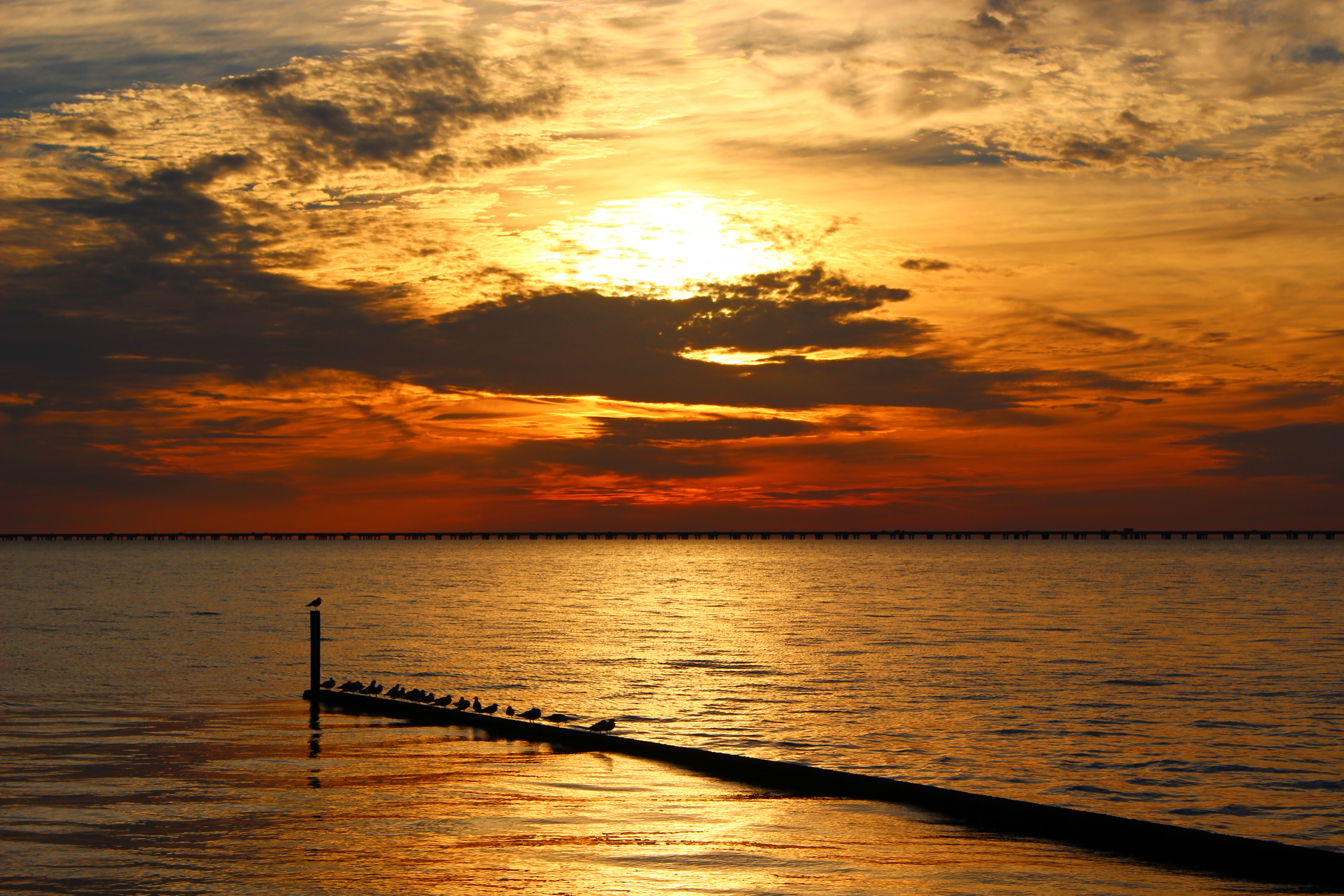 Sunset Stroll on the Mandeville Lakefront, Mandeville, Louisiana