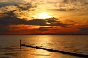 Sunset Stroll on the Mandeville Lakefront