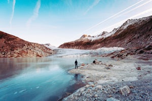 On the Road to the Swiss Alps' Impressive Rhône Glacier