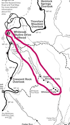 White Oak Trail to Lower Falls