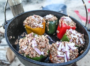 How to Cook Stuffed Bell Peppers in a Dutch Oven