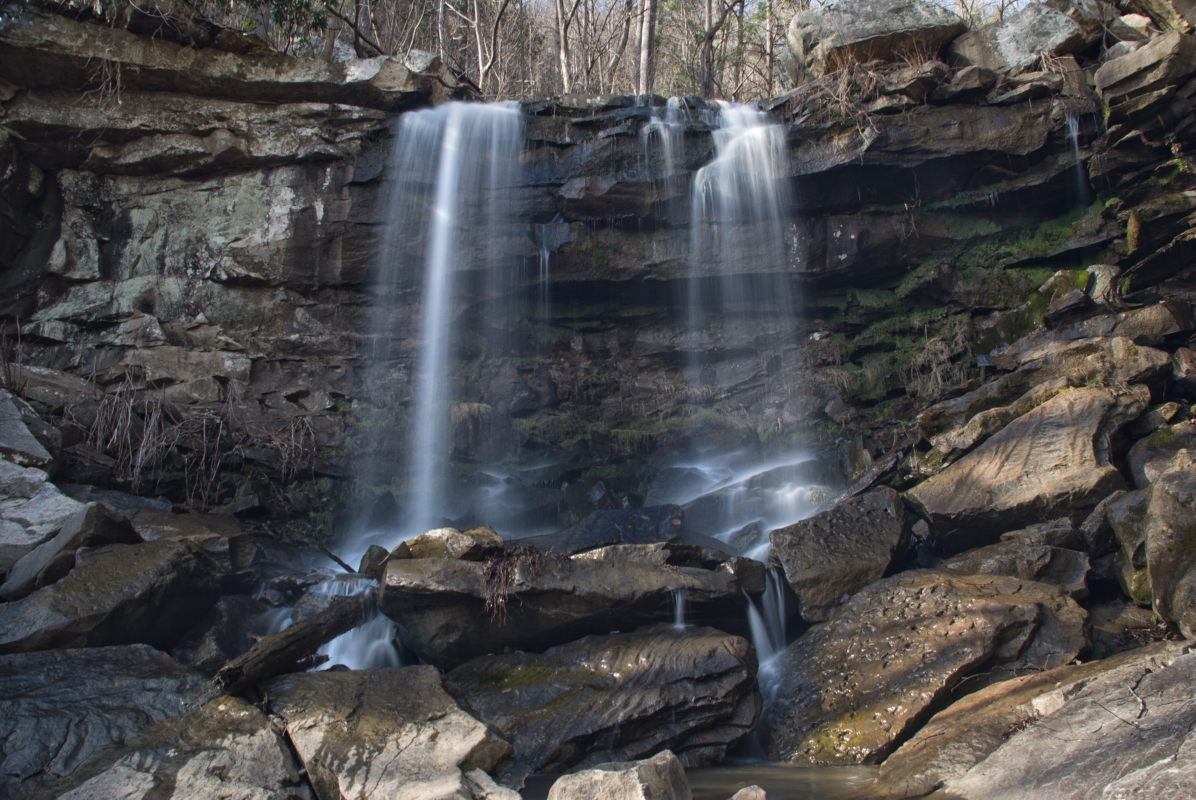 Turkey Creek Falls in Hawks Nest SP, Ansted, West Virginia