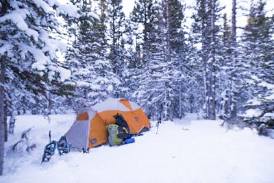 Winter Camp at Lefthand Reservoir
