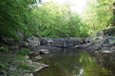 Hike to the Hidden Lockatong Waterfall, Lockatong Nature Preserve Turnoff