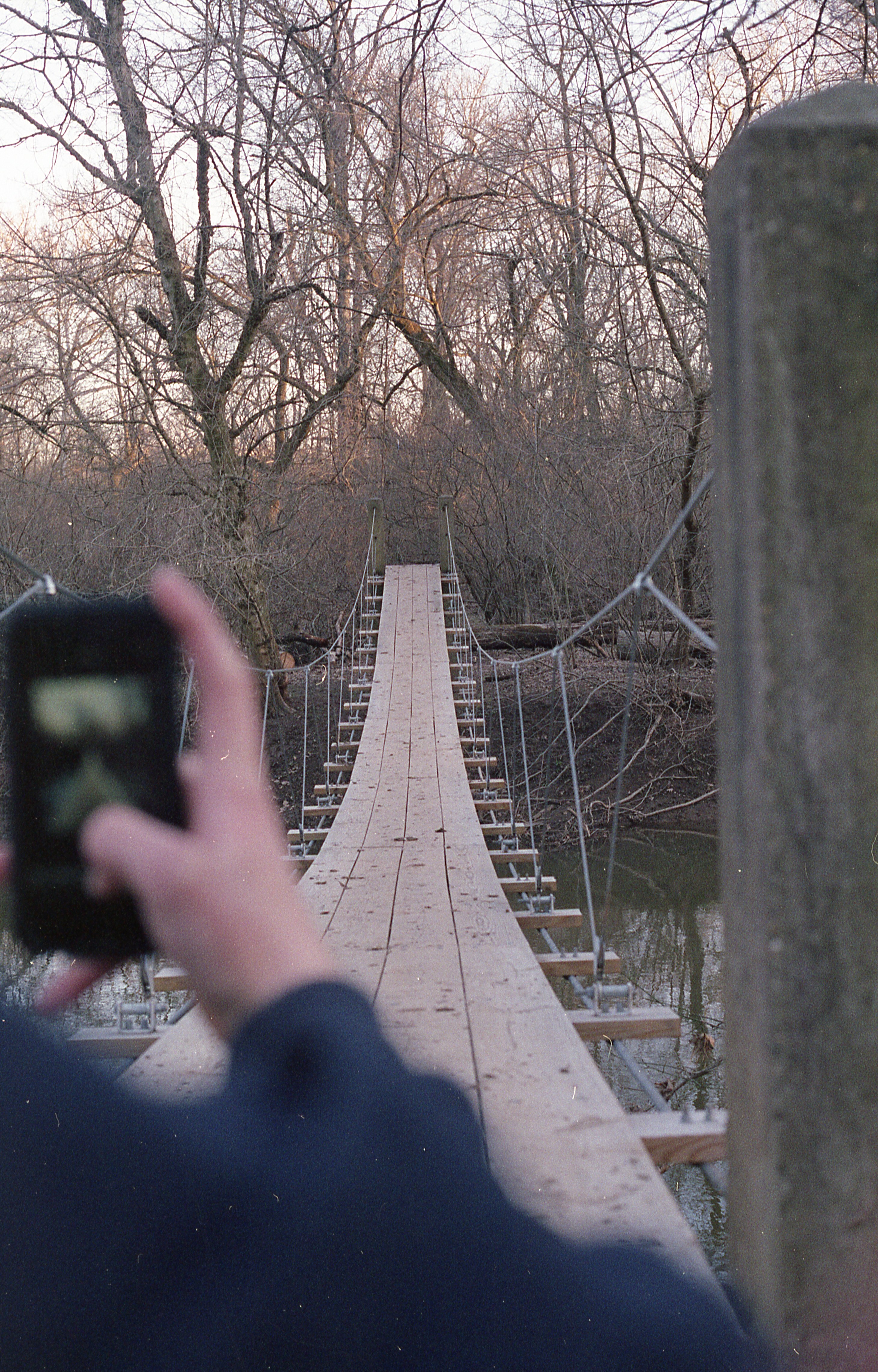 Princeton Battlefield Park Suspension Bridge