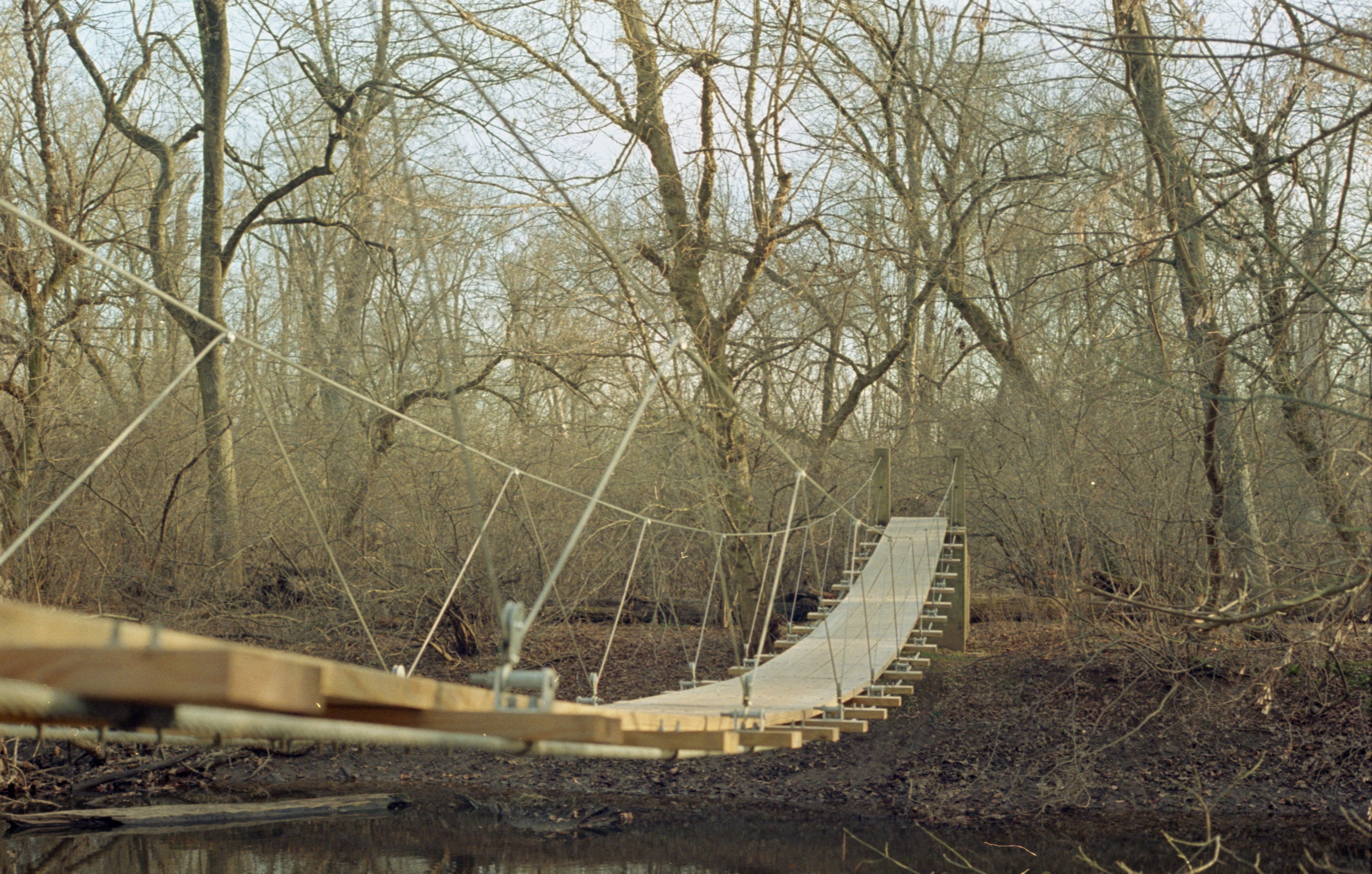 Princeton Battlefield Park Suspension Bridge