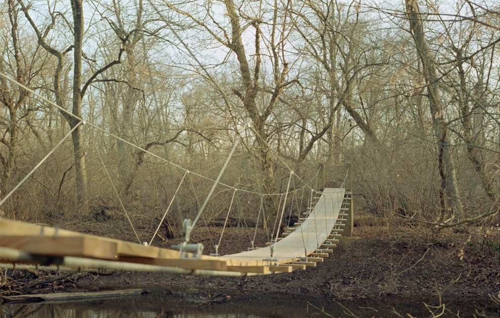 Visit the Princeton Battlefield Park Suspension Bridge, New Jersey