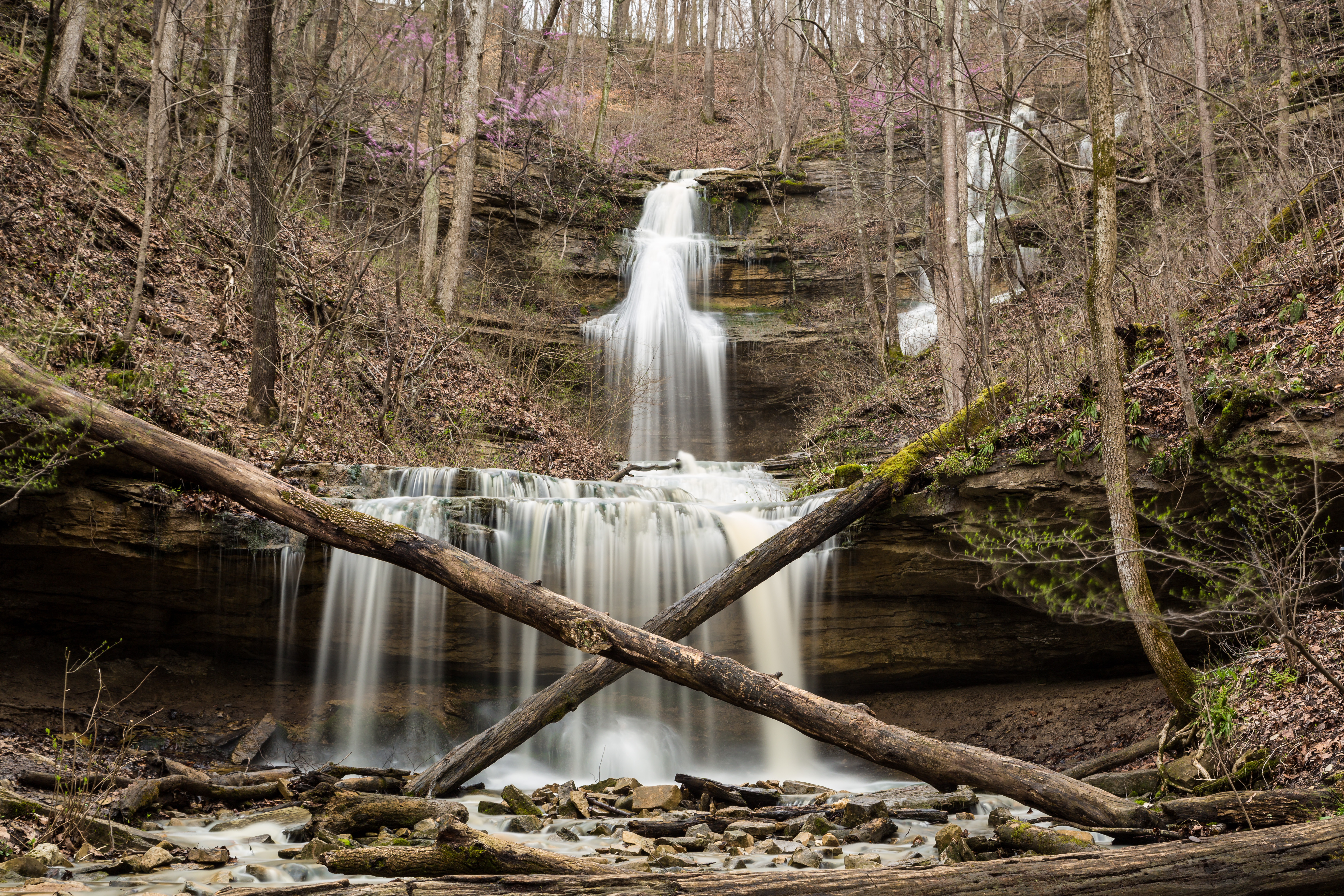 Hike to Tioga Falls, West Point, Kentucky
