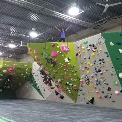 Boulder at Kinetic Climbing & Fitness