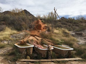 Soak at Mystic Hot Springs in Monroe