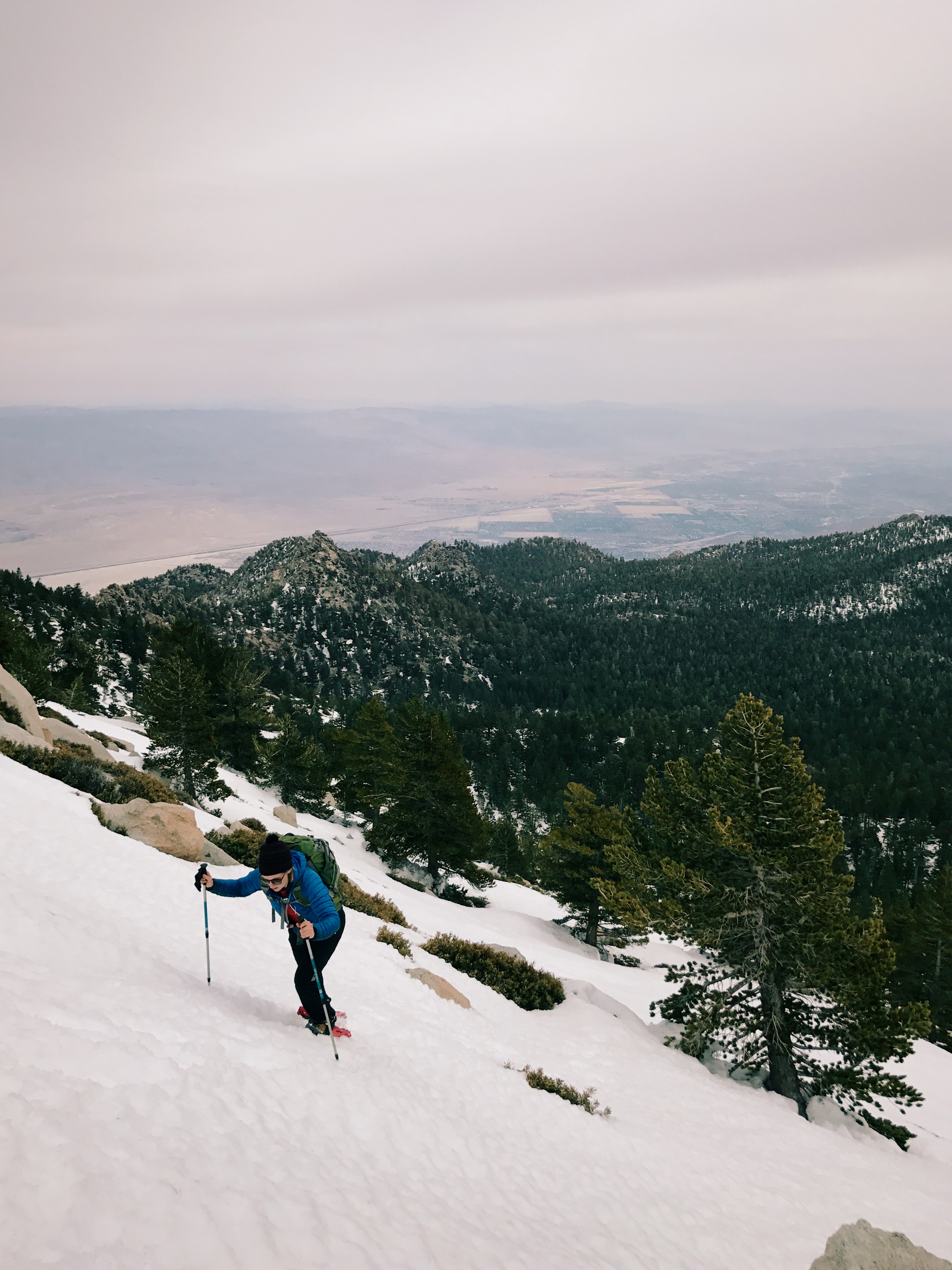 Winter Climb San Jacinto from the Tram