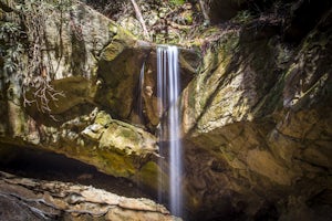 Hike to Honeymoon Falls at Pine Mountain State Resort Park