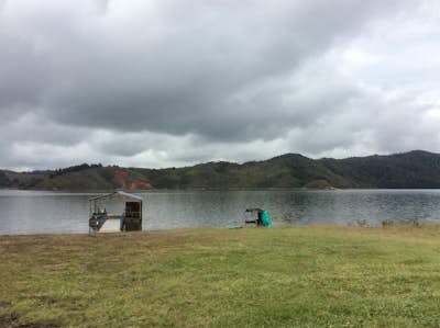Camp at Lago di Calima