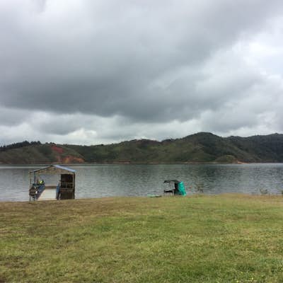 Camp at Lago di Calima