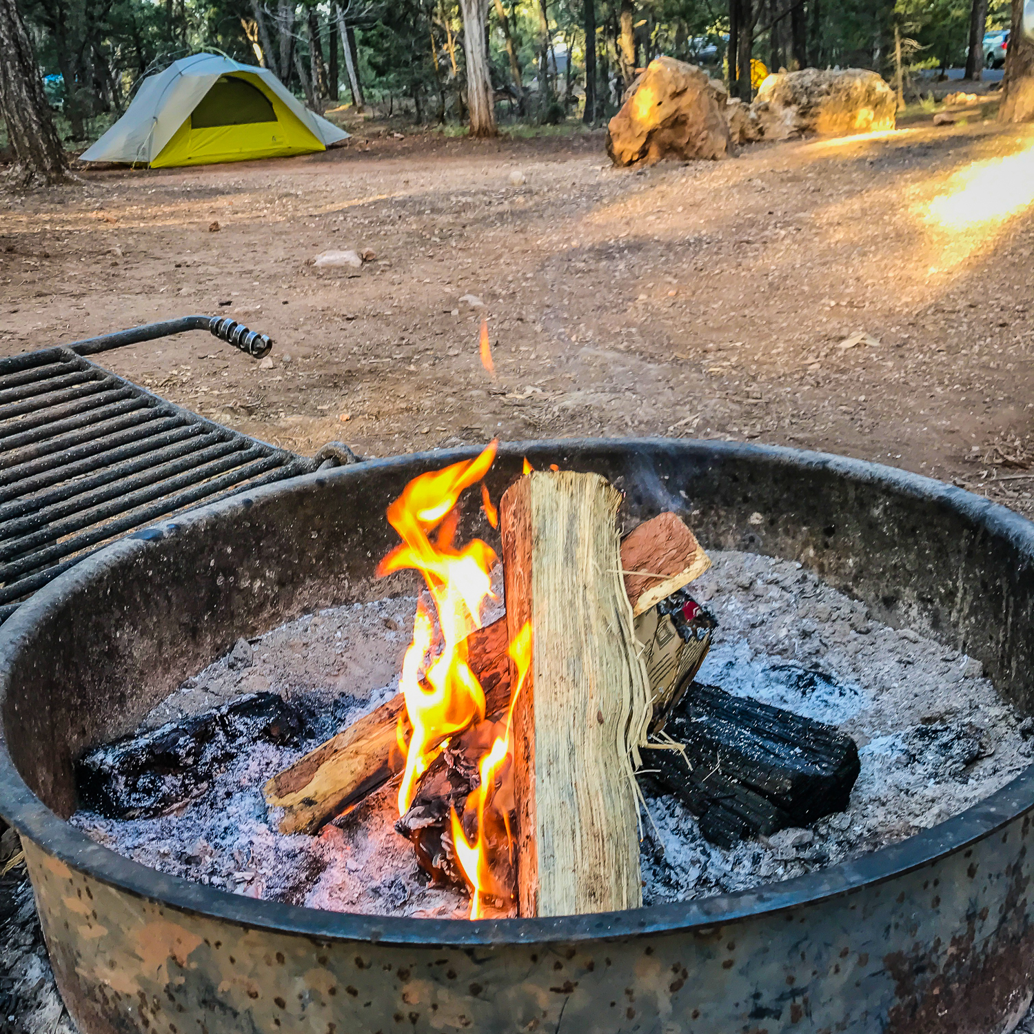 Camp at Mather Campground, Grand Canyon NP