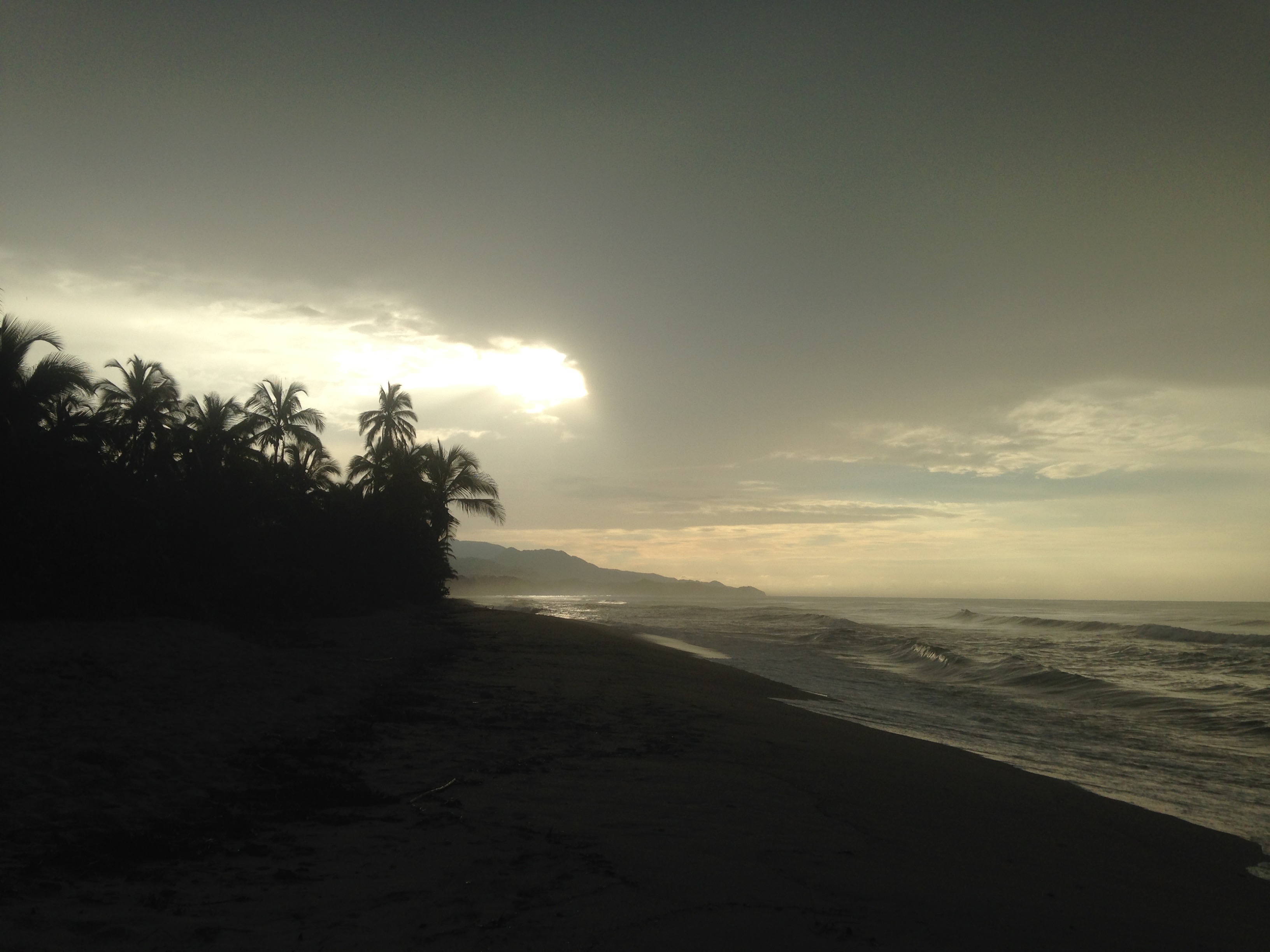 Surfing at Costeno Beach