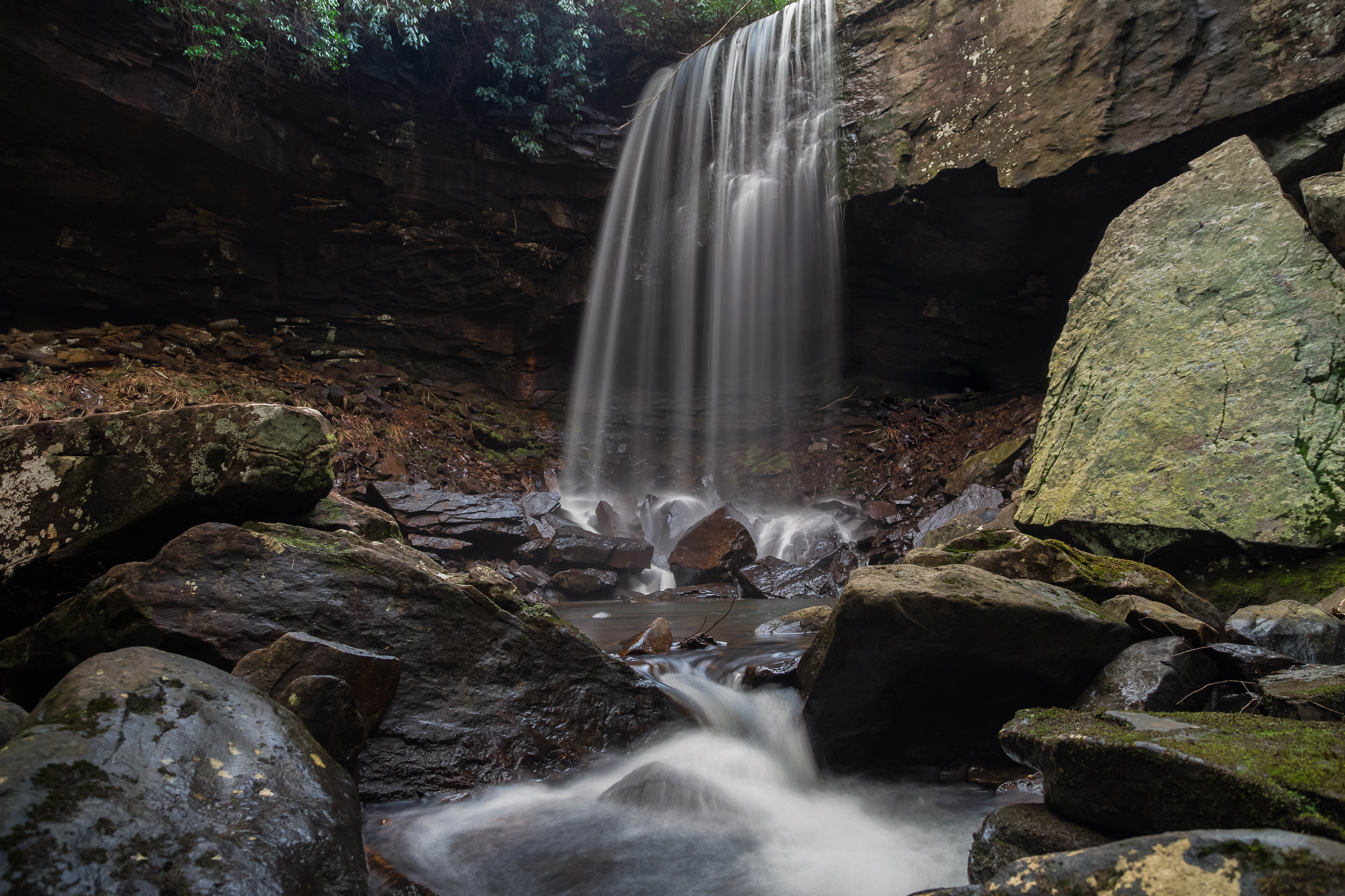 Hike to Suter and Horsepound Falls, GruetliLaager, Tennessee