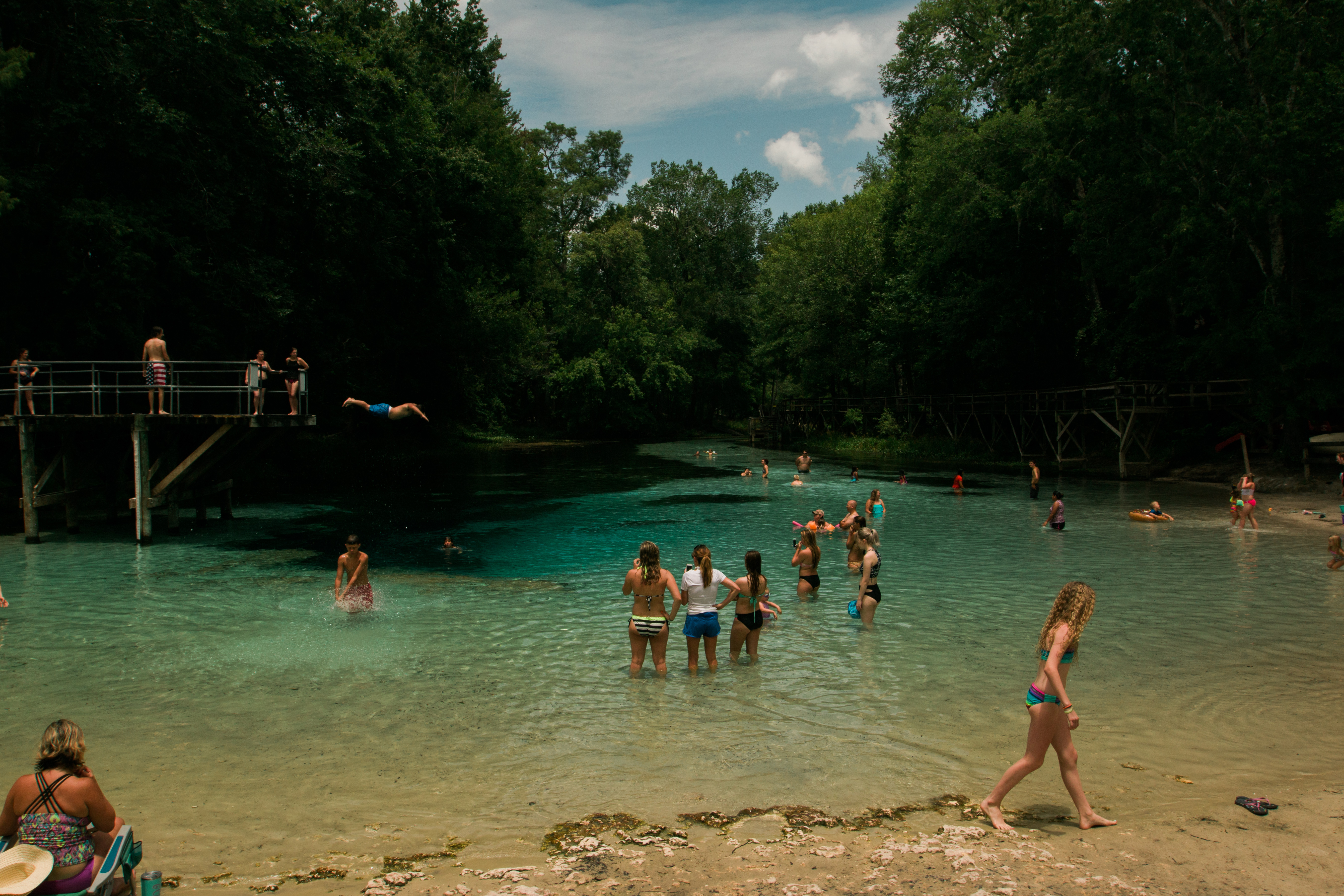 Swim at Blue Springs Park, High Springs, Florida