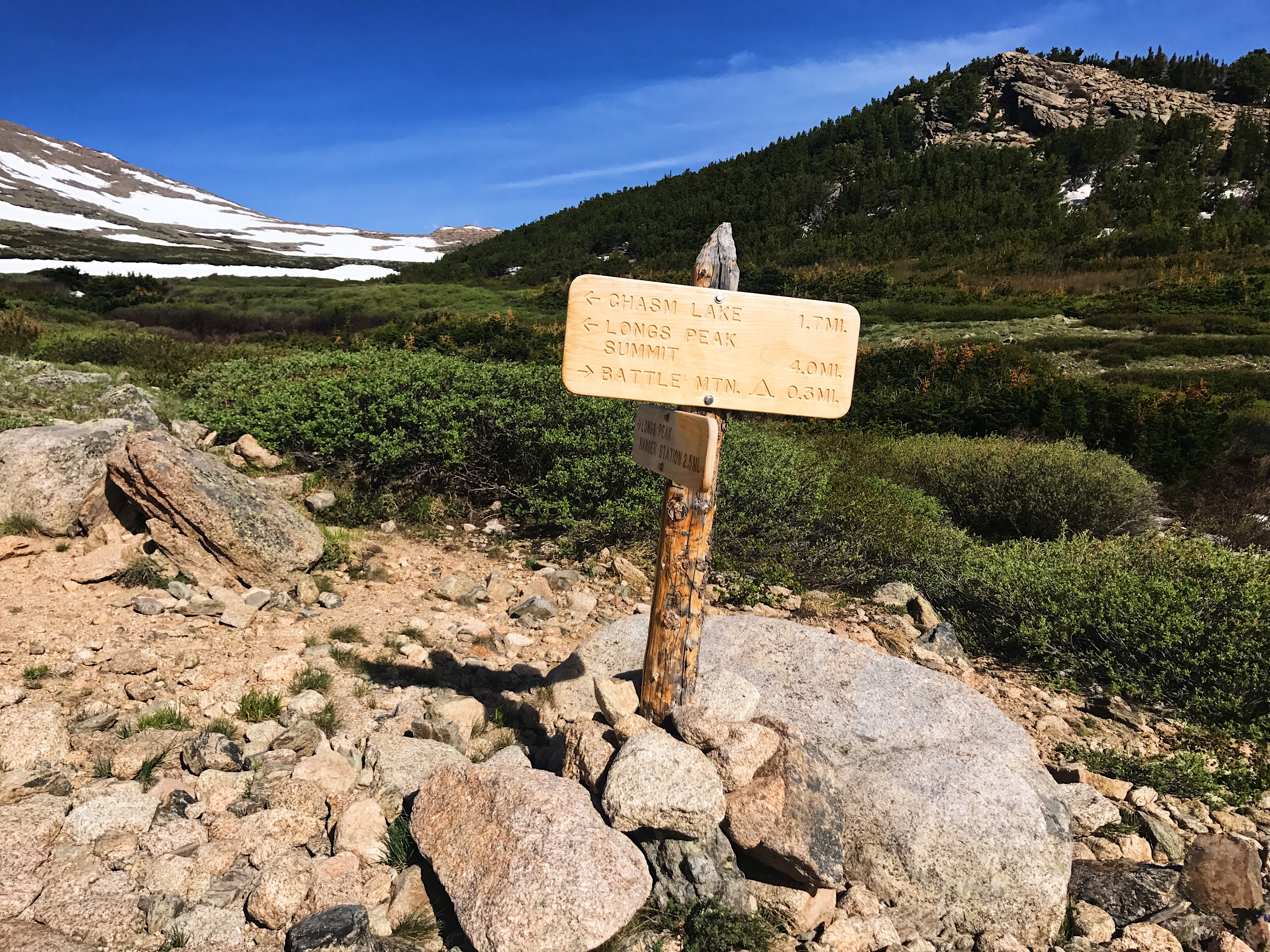 Chasm Lake via Longs Peak Trailhead