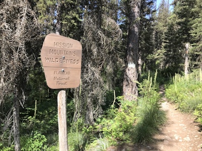 Hike to Crescent Lake, Glacier Lake Trailhead