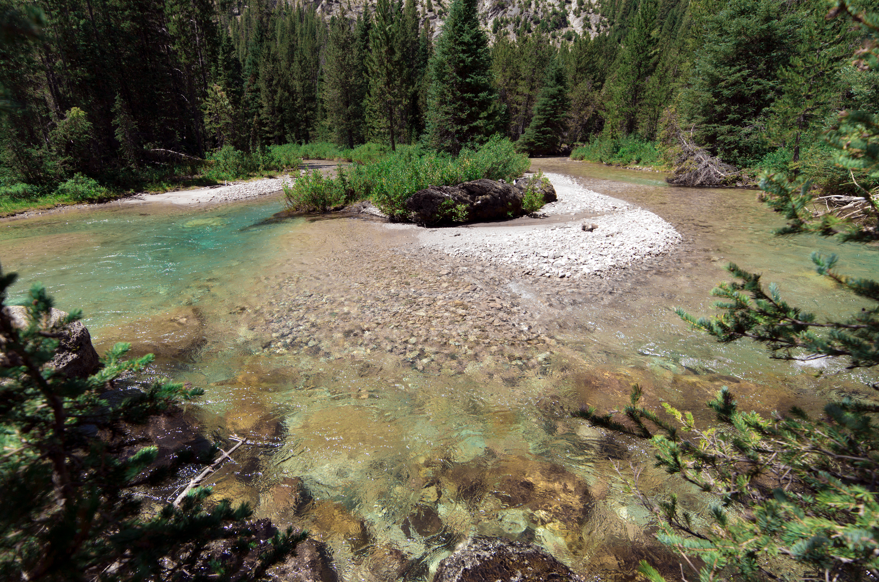 Hike from Stanley Lake to Bridal Veil Falls