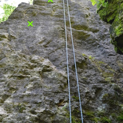 Rock Climb the Right Arete at Amusement Wall (Mad River Gorge)