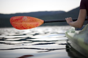 Kayak at Cle Elum Lake