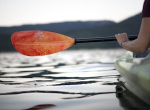 Kayak at Cle Elum Lake