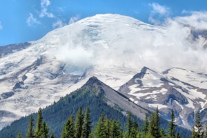 Camp at White River in Mount Rainier NP